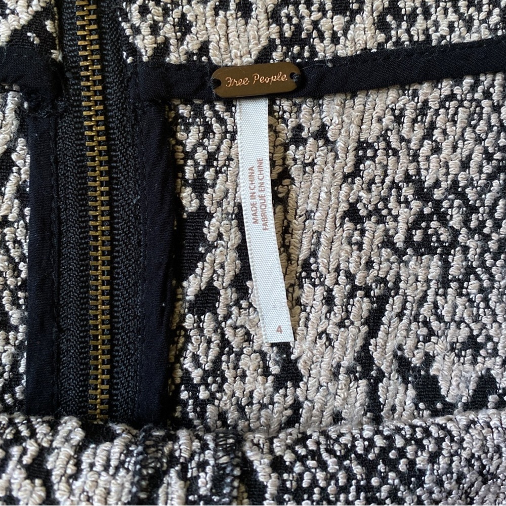 Free People Snake Jacquard Mini Skirt 4 - Picture 6 of 7